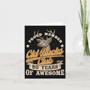Carte Hunter 80e Anniversaire Old Bucks Club 80 Ans De A