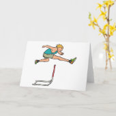 Carte Hurdling Hurdles (Fleur jaune)