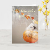 Carte Hurlements Halloween (Fleur jaune)
