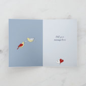 Carte Husband blue Wedding Anniversary (Intérieur)