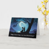 Carte Husband Happy Fathers Day Romantic Couple  (Fleur jaune)