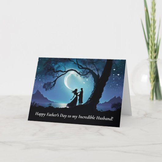 Carte Husband Happy Fathers Day Romantic Couple  (Devant)