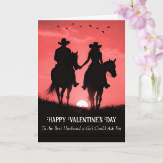 Carte Husband Happy Valentines Day Country Western