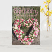 Carte Husband loss Rose sympathy Card (Fleur jaune)