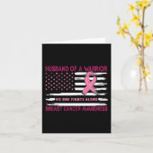 Carte Husband Of A Warrior Breast Cancer Awareness Suppo (Fleur jaune)