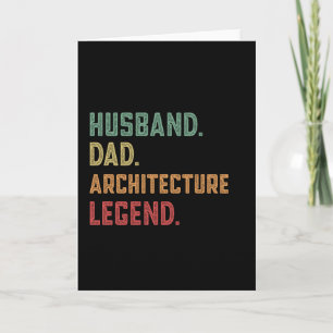 Carte Husband Papa Architecture Architecte légende