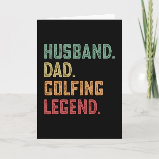 Carte Husband Papa Golf Legend Golf Legend (Devant)