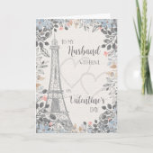 Carte Husband Romantic Valentines Day Eiffel Tower (Devant)