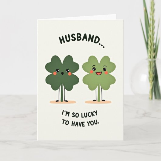 Carte Husband So Lucky Love Card (Devant)