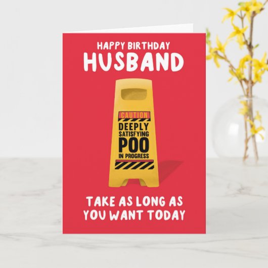 Carte Husband's Birthday Card (Fleur jaune)