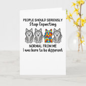 Carte Husky People (Fleur jaune)