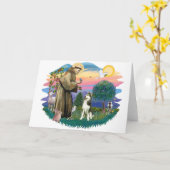 Carte Husky sibérien (#3) (Fleur jaune)