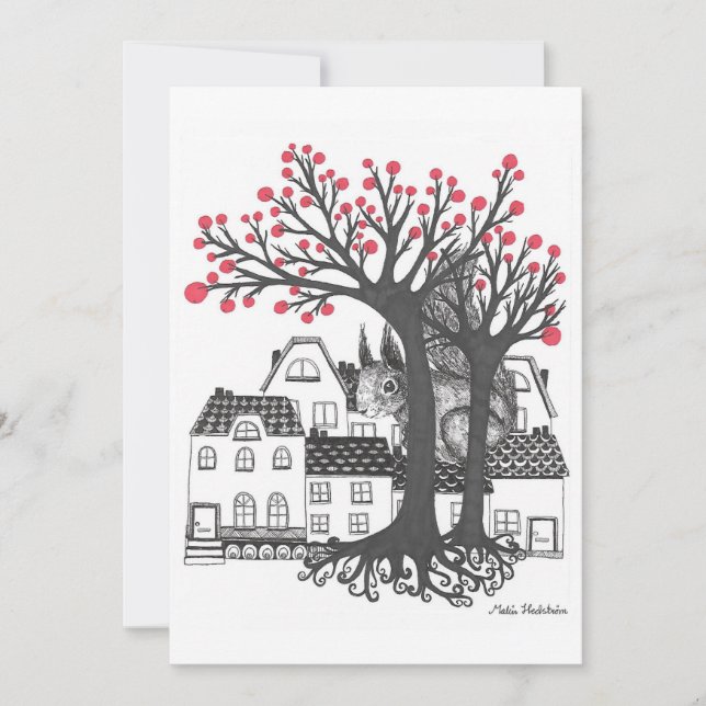 Carte Huslig Ekorre (Devant)