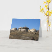 Carte Huttes en Afrique de l'Est (Fleur jaune)