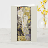 Carte Hydra (aka Water Serpents I) par Gustav Klimt (Fleur jaune)