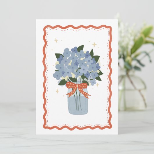 Carte Hydrangea (Debout devant)