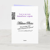 Carte Hydrangea 2385 dans Vase- personnaliser à toute oc (Dos)