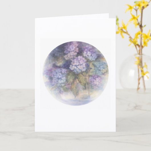 Carte Hydrangea Blank Card | Elegant Floral Note (Fleur jaune)