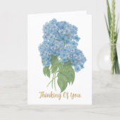 Carte Hydrangea Bleue pour Vous Dire que Vous êtes (Devant)