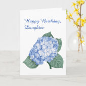 Carte Hydrangea Bouquet Fille Anniversaire (Fleur jaune)
