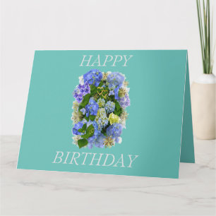 CARTE HYDRANGEA FLOWER JEUX ANNIVERSAIRE
