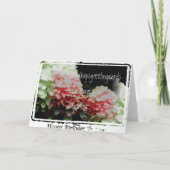 Carte Hydrangea Joyeux anniversaire pour vous (Dos)