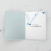 Carte Hydrangea Mariage avec texte religieux (Intérieur)