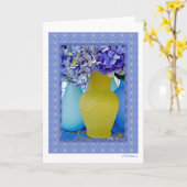 Carte Hydrangea medley V (Fleur jaune)