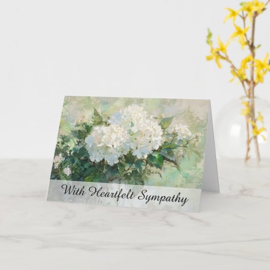 Carte *~* Hydrangea Peinture TV2 Sympathie Amour Lumière (Fleur jaune)