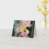 Carte Hydrangea rose soleil Merci tellement (Fleur jaune)