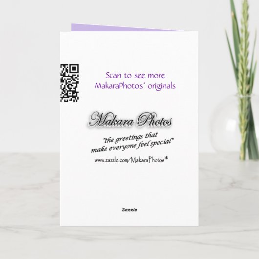 Carte Hydrangea Sympathy sur orchidée - faire n'importe (Dos)