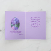 Carte Hydrangea Sympathy sur orchidée - faire n'importe  (Intérieur)