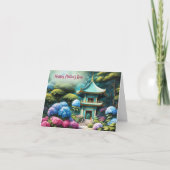 Carte Hydrangeas Pagode Fête des Mères du Monde (Devant)