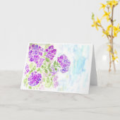 Carte Hydrangée (Fleur jaune)