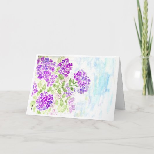 Carte Hydrangée (Devant)