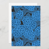 Carte Hydrangée bleue (Devant / Derrière)