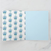 Carte Hydrangée bleue et violette (Intérieur)