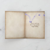 Carte hydrangée d'anniversaire et bouquet de dentelle de (Intérieur)