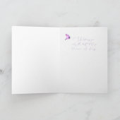 Carte Hydrangée et papillon d'anniversaire de l'infirmiè (Intérieur)