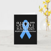 Carte Hydrocéphalie Warrior No more B.S. Shunt Happens (Fleur jaune)