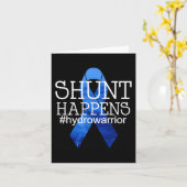 Carte Hydrocéphalie Warrior No more B.S. Shunt Happens 1 (Fleur jaune)