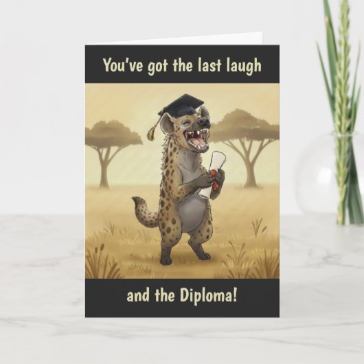Carte Hyena Graduation Card (Devant)