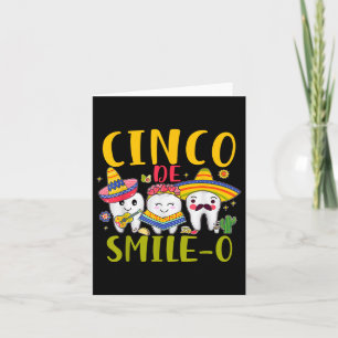 Carte Hygiéniste Dentaire Cinco De Smile O Cinco De Mayo