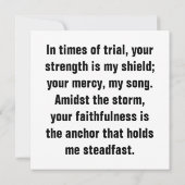 Carte Hymne de Sérénité (Dos)