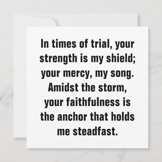 Carte Hymne de Sérénité (Dos)