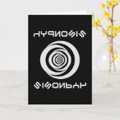 Carte Hypnosis Hypnotizer Hypnotist Hypnotic Funny cadea (Fleur jaune)