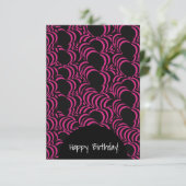 Carte Hypnotique violet vert Joyeux Anniversaire Toute O (Debout devant)