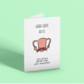 Carte Hystérectomie drôle personnalisable