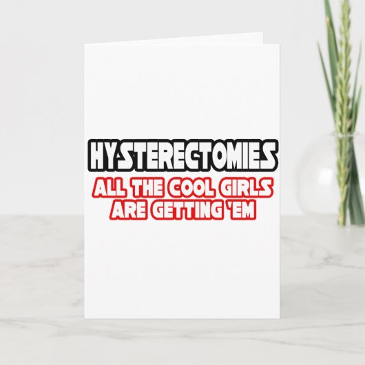Carte Hystérectomies...Filles Cool (Devant)