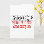 Carte Hystérectomies...Toutes Les Filles Cool Obtiennent (Fleur jaune)
